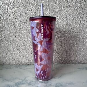 Starbucks 2021 Spring Pink Floral Twist Cold Cup. It is a 24 oz Venti-sized NWT